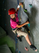 © georgerudy - Boy Climbing Indoor Rock Wall.