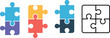 © MdMahedi - Puzzle pieces vector set featuring colorful connected jigsaw elements and line art icons for business teamwork integration strategy problem solving and corporate collaboration infographic design