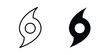 © Rajes - Hurricane icon for mobile apps and websites.