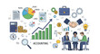 © Gudang - Business professionals analyzing accounting data and planning budget