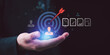 © chaylek - HR recruiter targets qualified candidates recruitment analytics, workforce screening, talent acquisition strategy, employee evaluation, hiring optimization, digital profiling, performance tracking.