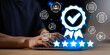 © Images for you - A quality assurance manager ensures certification standards, compliance validation, performance excellence, trust building, process control, risk management, and global quality consistency.