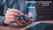 © Images for you - Human resources analyst leveraging real-time workforce insights technology for employee data monitoring, recruitment analytics, performance tracking, visualization tools, strategic planning