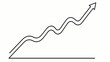 © Zuhrol - A rising arrow graph illustration depicts growth and success with a trending upward line