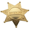 © SOEM - A gold sheriff star badge is displayed against a transparent background. The word 'SHERIFF' is prominently engraved on the star.