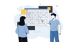 © Fatma - Web design collaboration, ux ui planning, website wireframe presentation