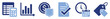 © Maestro - Set of business and financial icons for managing data, money, documents, time, and costs