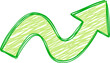 © Candra Dewi - Hand-Drawn Wavy Arrow For Scrapbook