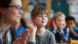 © raining - Engaged Young Learners in a Classroom Setting Capturing the Joy of Learning