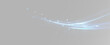 © theladydarina - Elegant blue swoosh of light with magical glowing dust