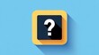© AlfeHasan - Question mark icon, black and gold, flat design, symbol of uncertainty