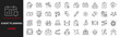 © mi-vector - Event planning icon set. Icons in linear style collection. Containing decorations, venue, event planner, registration, entertainment, catering,  invitations, coordination and more. Vector illustration