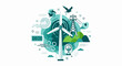 © Subrim - Wind Energy Vector Illustration for Renewable Power and Sustainability Concepts