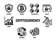 © vector - Cryptocurrency Icons and Symbols Collection.