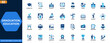 © aura studio - Graduation and education icon set. Academic cap, diploma, university, certificate, student achievement, degree ceremony, school learning. Editable icons collection. Vector.