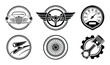 ©  MVectors - Graphic emblems for car restoration, mechanical services