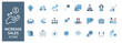 © MDTAREQ - Increase sales icons set for business growth strategies and financial performance analysis