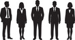 © MD - silhouettes of business people