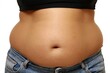 © Alfiyah - Woman with Excess Belly Fat and Overweight Midsection for Weight Loss, Healthcare, and Dieting Concept