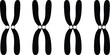 © kanichfatima - Human Chromosome Set Silhouette Icon Vector Illustration for Medical Research Science Education Genetics Biology and Laboratory Academic Textbook Graphic Design