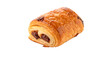 © AAAstock2025 - A freshly baked French puff pastry pain au chocolat chocolate croissant golden sweet dessert isolated on transparent background cut out