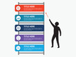 © owngraphic1 - Creative Ladder Style Business Infographic Template with Human Silhouette and Success Growth Concept Design