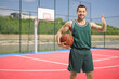 © Ljupco Smokovski - Basketball player at an outdoor court