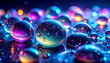© Saroh - bulles colorées abstraites