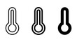 © Mariam - Thermometer Icons Set: Temperature Measurement, Weather, Health, Science Symbols