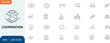 © Alvi_crictor - Cooperation line icons set 25 business partnership illustrations