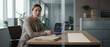 © tilialucida - Business professional stalled by an important decision at office desk