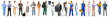 © New Africa - Choice of profession. People of different occupations on white background. Collection of portraits
