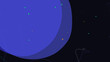 © ABDULELLAH - A large blue planet with colorful dots and lines in space