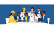 © Kertas - Diverse professionals at meeting.
