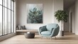 © Alfath - Modern interior living space features comfortable seating and natural light from a large window