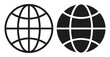© Ярослав Дацко - Internet and globe vector icon set with outline and filled world network symbols on transparent background