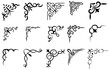 © Umme - Decorative Corner Ornament Collection. Decorative Ornamental Frame Corner