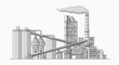 © Janu - Industrial factory with smoke stack pipe.