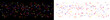 © monasa - Colorful starburst pattern with red, blue, and yellow stars on black and transparent backgrounds for design and decoration purposes