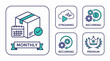 © RatihPuspita - Subscription service icons monthly delivery, streaming, recurring, and premium plans