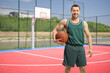 © Ljupco Smokovski - Basketball player holding a ball