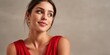 © NovaVision - Studio portrait of a beautiful Brazilian woman with natural light and red dress
