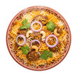 © Nishat - Delicious pizza with decorative swirl cheese topping