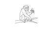© Meta - Chimpanzee Sitting on a Branch Holding a Banana