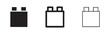 © liubomir118809 - Plastic block or generic connector icon set