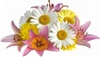 © Aliyan - 'Radiant bouquet of daisies and lilies blooms gracefully, celebrating nature’s harmony and vivid beauty.'