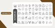 © Kingko - Autumn icon set. Containing season, fall, Halloween, Thanksgiving Day, pumpkin, turkey, falling leaves, mulled wine, maple leaf, rain and more. Editable line icons. Vector illustration.