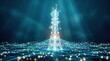 © Sukon - Global network connectivity represented by a digital telecommunication tower and glowing lines.