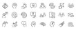 © myicons - Customer relationship icon set in outline style. Icon pack contain communication, support, loyalty, engagement, feedback, partnership, and customer service icons.