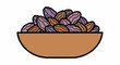© ijat - A bowl overflowing with a pile of purple and brown dried fruits